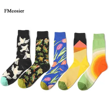 Autumn 5 Pairs Women Warm Cotton Comfortable Funny Socks Flower Unisex Birds Rainbow Dress Meias Europe Size 40 41 42 43 44
Autumn 5 Pairs Women Warm Cotton Comfortable Funny Socks Flower Unisex Birds Rainbow Dress Meias Europe Size 40 41 42 43 44