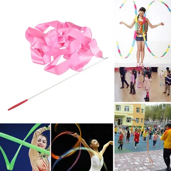 Colorful 4M Rhythmic Gymnastics Ribbon Art Gimnasio Ballet Streamer Twirling Gymnastic Tape For Figure Skating Gym Training
Colorful 4M Rhythmic Gymnastics Ribbon Art Gimnasio Ballet Streamer Twirling Gymnastic Tape For Figure Skating Gym Training