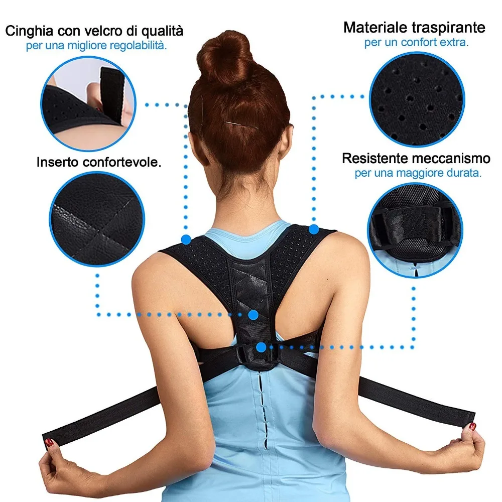 Adjustable Medical Men/women Back Posture Corrector Clavicle Spine Back Shoulder Lumbar Brace Support Belt Posture Correction 35
Adjustable Medical Men/women Back Posture Corrector Clavicle Spine Back Shoulder Lumbar Brace Support Belt Posture Correction 35