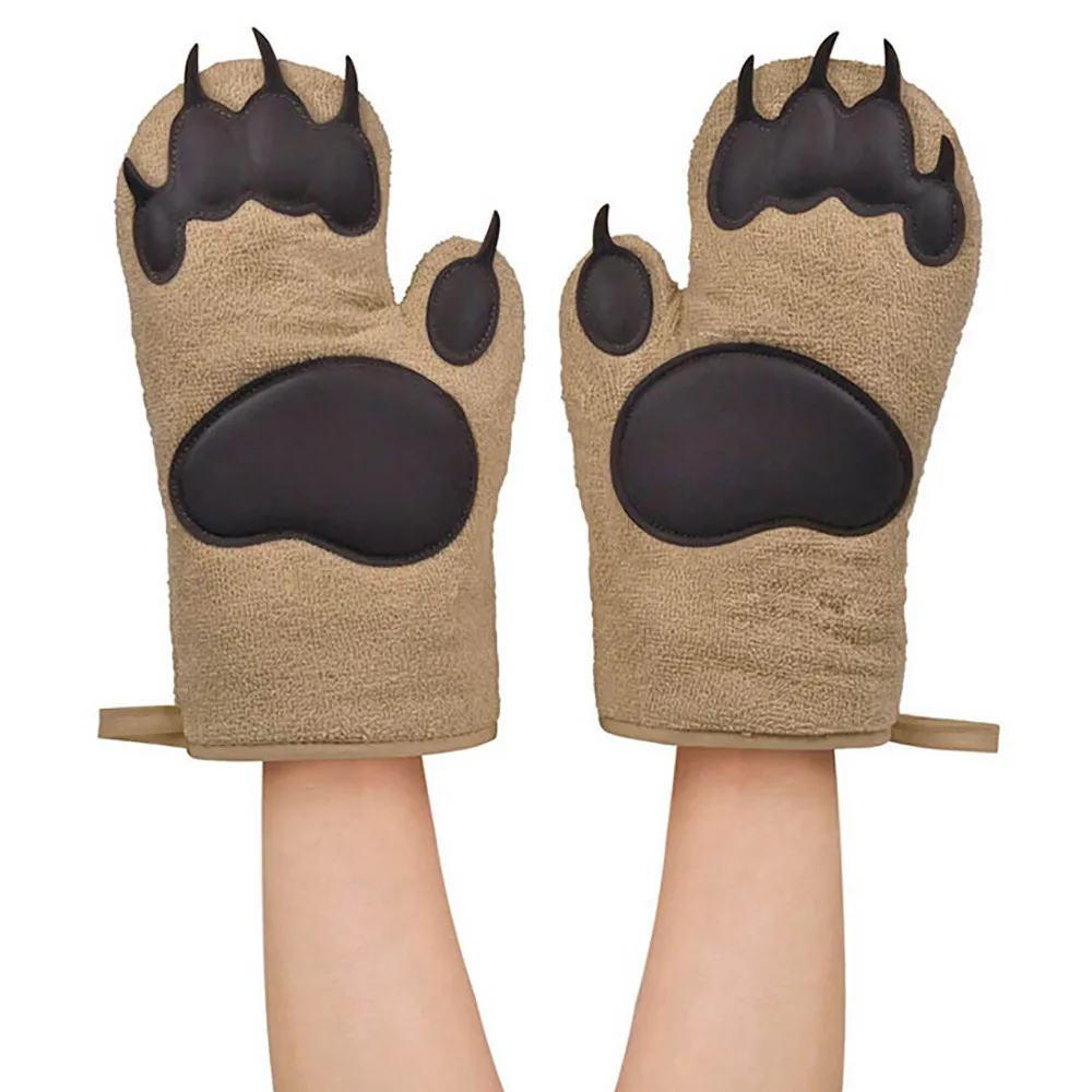 1Pc Cotton Bear Paws Oven Glove Heatproof Mitten Kitchen Cooking Microwave Silicone Oven Mitt Non-slip Glove Thickening 26
1Pc Cotton Bear Paws Oven Glove Heatproof Mitten Kitchen Cooking Microwave Silicone Oven Mitt Non-slip Glove Thickening 26