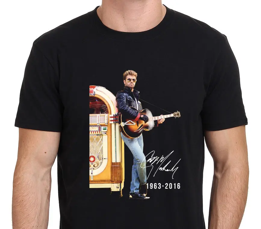 George Michael T-Shirt Tribute In Memoriam 1963-2016 Men's Size: S-to-3XL New Fashion Men'S T Shirt Movie Shirt
George Michael T-Shirt Tribute In Memoriam 1963-2016 Men's Size: S-to-3XL New Fashion Men'S T Shirt Movie Shirt