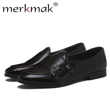 Merkmak Crocodile Skin Loafers Men Leather Shoes Summer Slip On Casual Black Dress Shoes Man Big Size 38-48 Comfortable Flat
Merkmak Crocodile Skin Loafers Men Leather Shoes Summer Slip On Casual Black Dress Shoes Man Big Size 38-48 Comfortable Flat