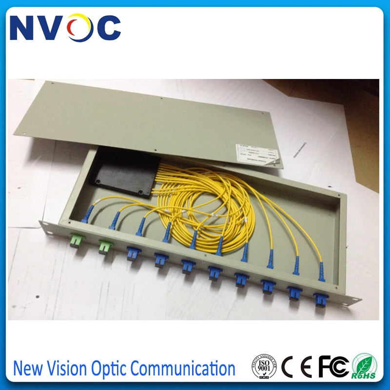 1X8 19inch 1U Fiber Optic PLC Splitter Rack Loaded Fully with SM,SX,SC/UPC Adaptor+1*16,ABS BOX,2.0mm,1M,SC/UPC PLC Splitter
1X8 19inch 1U Fiber Optic PLC Splitter Rack Loaded Fully with SM,SX,SC/UPC Adaptor+1*16,ABS BOX,2.0mm,1M,SC/UPC PLC Splitter