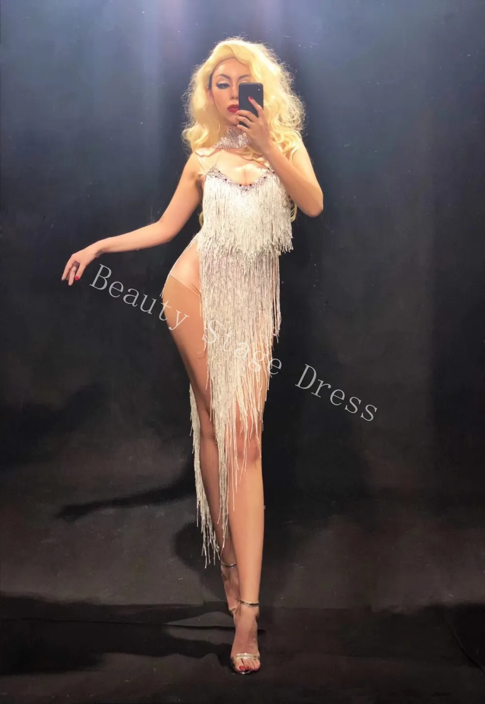 Sexy Silver Rhinestones Fringes Bodysuit Women's Birthday Dance Party Prom Leotard Nightclub Female Singer Show Stage Rompers
Sexy Silver Rhinestones Fringes Bodysuit Women's Birthday Dance Party Prom Leotard Nightclub Female Singer Show Stage Rompers