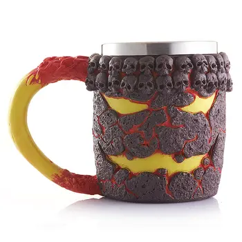 3D Design Skull Cup 350ml Creative Stainless Steel Magma Monster Mug Double Wall Coffee Cup
3D Design Skull Cup 350ml Creative Stainless Steel Magma Monster Mug Double Wall Coffee Cup