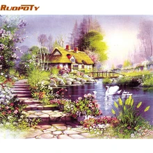 RUOPOTY Frame Countryside House DIY Painting By Number Modern Landscape Handpainted Oil Painting Wall Art Picture For Home Decor
RUOPOTY Frame Countryside House DIY Painting By Number Modern Landscape Handpainted Oil Painting Wall Art Picture For Home Decor
