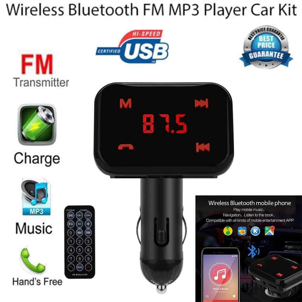 Fm Modulator C26S Bluetooth CarFM LCD Transmitter Wireless MP3 TF Radio Adapter USB Charger Fm Transmitter Aux
Fm Modulator C26S Bluetooth CarFM LCD Transmitter Wireless MP3 TF Radio Adapter USB Charger Fm Transmitter Aux