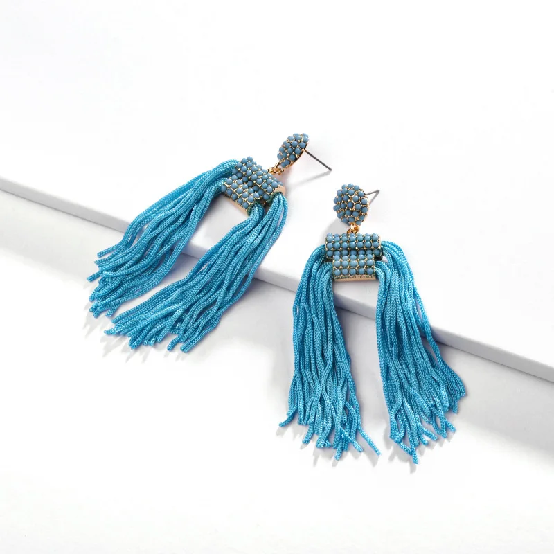 New Fashion Long Dangle Earring Trendy Ear Accessories Gold Plating Tassel Earrings Jewelry
New Fashion Long Dangle Earring Trendy Ear Accessories Gold Plating Tassel Earrings Jewelry