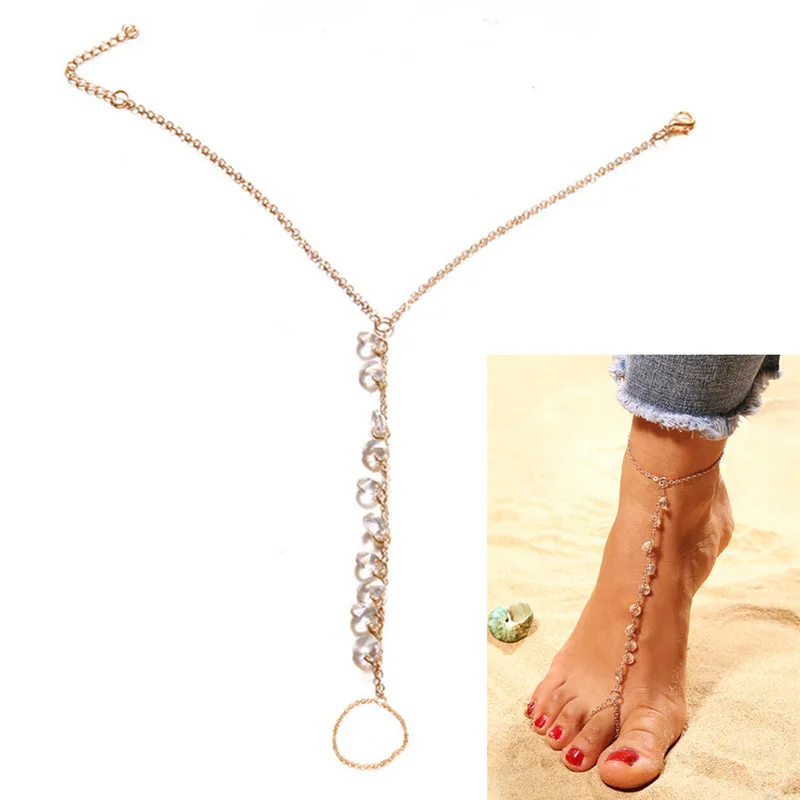 Beach Barefoot Chain Anklet Shiny Rhinestone Zircon Sexy Anklets Bracelet Foot Jewelry
Beach Barefoot Chain Anklet Shiny Rhinestone Zircon Sexy Anklets Bracelet Foot Jewelry