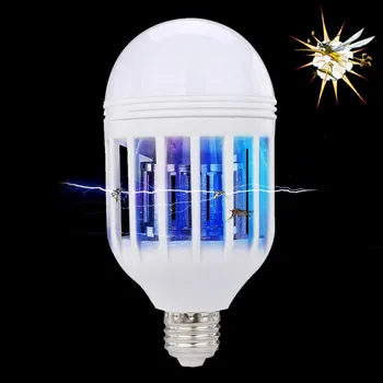 LED Bulb E27 15W Anti-Mosquito Insect Zapper Flying Moths Killer Light lamp 2 Modes Electric Trap Light 220V 110V Standard
LED Bulb E27 15W Anti-Mosquito Insect Zapper Flying Moths Killer Light lamp 2 Modes Electric Trap Light 220V 110V Standard