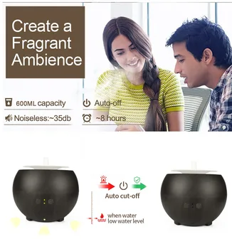 600 ml Wood Grain Ultrasonic Air Humidifier Portable Mini Aroma Essential Oil Diffuser for Car Room Home Office
600 ml Wood Grain Ultrasonic Air Humidifier Portable Mini Aroma Essential Oil Diffuser for Car Room Home Office