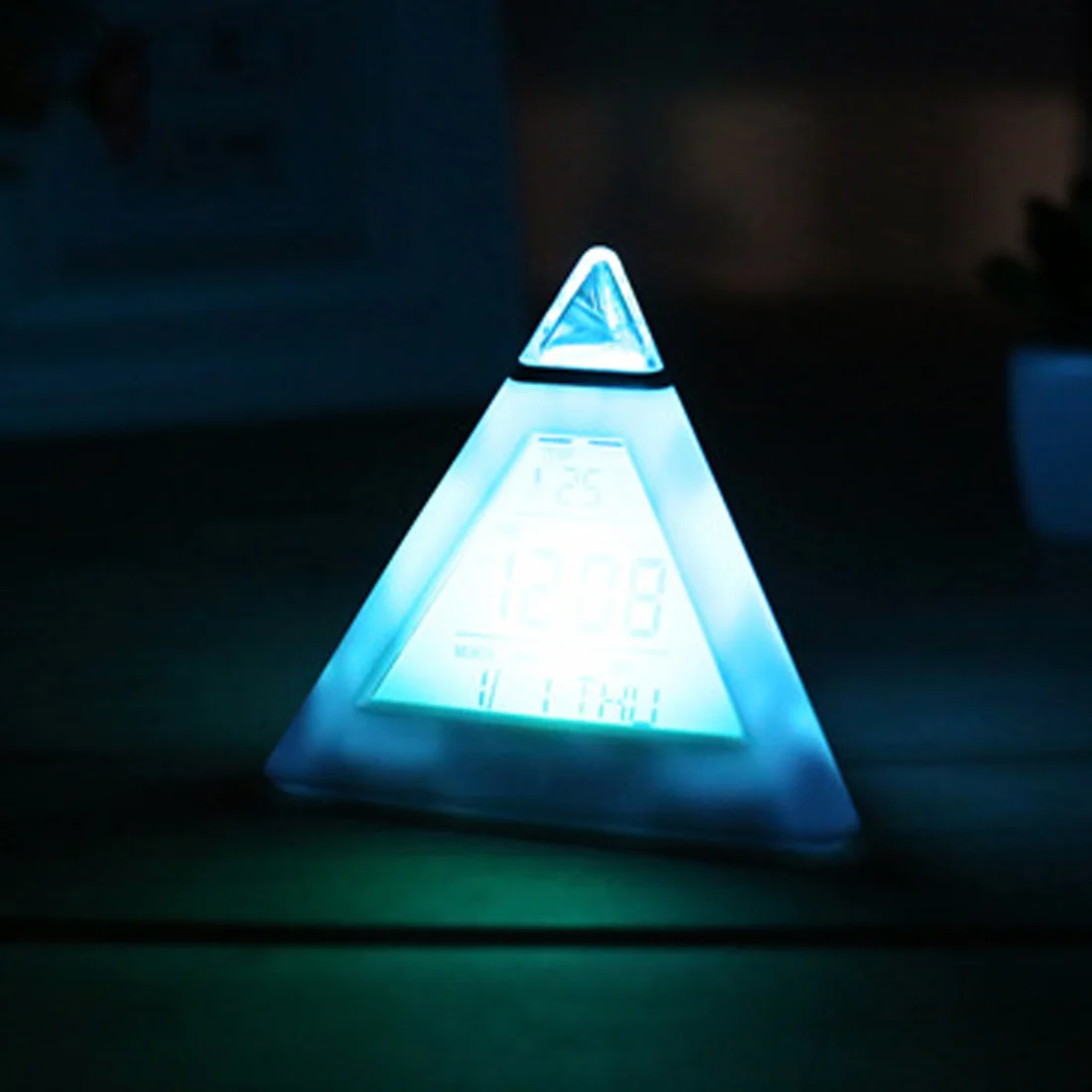 LED Pyramid Alarm Clock Multifunction Snooze Table Clock Wake Up Light Electronic Display Home Decoration
LED Pyramid Alarm Clock Multifunction Snooze Table Clock Wake Up Light Electronic Display Home Decoration