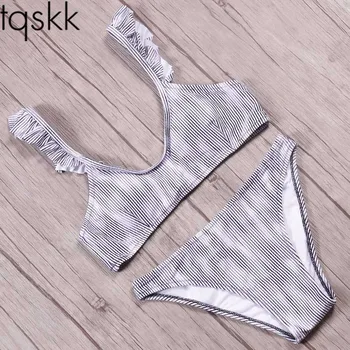 TQSKK 2019 New Sexy Striped Women Swimwear Bikinis Swimsuit Female Summer Retro Bikini Set Beach Swim Wear Bathing Suits Biquini
TQSKK 2019 New Sexy Striped Women Swimwear Bikinis Swimsuit Female Summer Retro Bikini Set Beach Swim Wear Bathing Suits Biquini