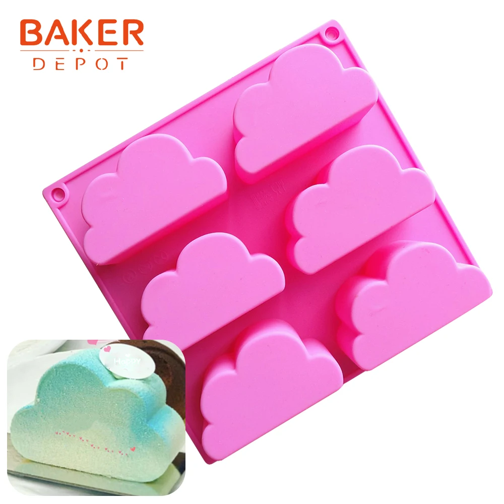 BAKER DEPOT Cloud Soap Silicone Mold Mousse Cake Bakeware Molds Cloud Shape Pudding Jelly Form Pastry Bread Tools Ice Cube Maker
BAKER DEPOT Cloud Soap Silicone Mold Mousse Cake Bakeware Molds Cloud Shape Pudding Jelly Form Pastry Bread Tools Ice Cube Maker