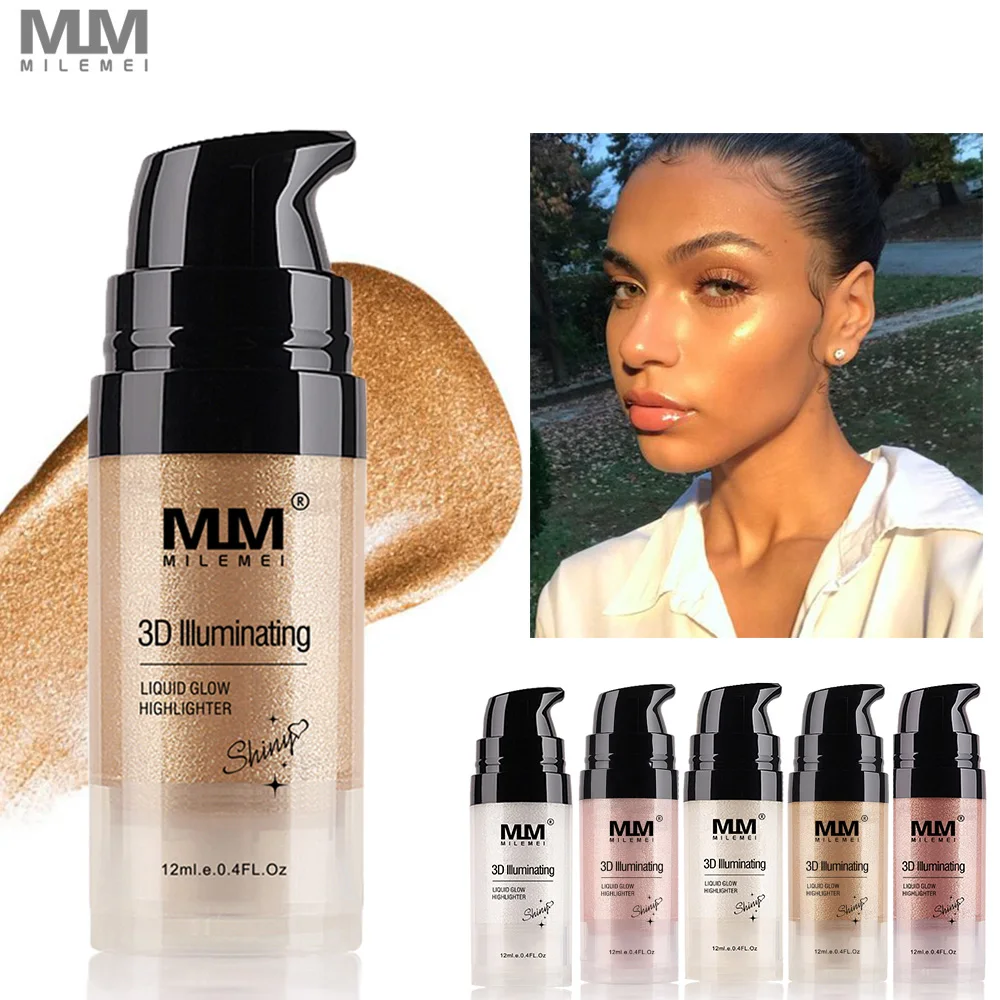 MILEMEI 12ml Liquid Glitter Highlighter Illuminating 3D Face Brightener Highlighter Shimmer Diamond Liquid Glow Kit Cosmetic
MILEMEI 12ml Liquid Glitter Highlighter Illuminating 3D Face Brightener Highlighter Shimmer Diamond Liquid Glow Kit Cosmetic