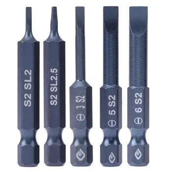 10pcs 50mm Alloy Steel Magnetic Non Slip Slotted Electric Screwdrivers Drill Bits Set Hex Shank S2 Flat Head Slotted Tip Nozzles
10pcs 50mm Alloy Steel Magnetic Non Slip Slotted Electric Screwdrivers Drill Bits Set Hex Shank S2 Flat Head Slotted Tip Nozzles
