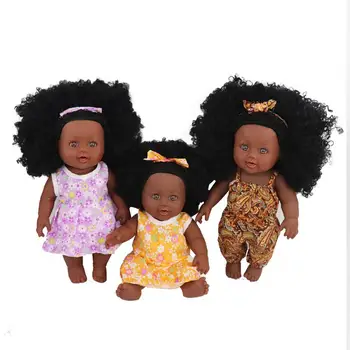 3 Types Simulation Children's Toys Vinyl Silicone Doll Black Skin Female Baby Doll Kids Best Companion Birthday Christmas Gift
3 Types Simulation Children's Toys Vinyl Silicone Doll Black Skin Female Baby Doll Kids Best Companion Birthday Christmas Gift