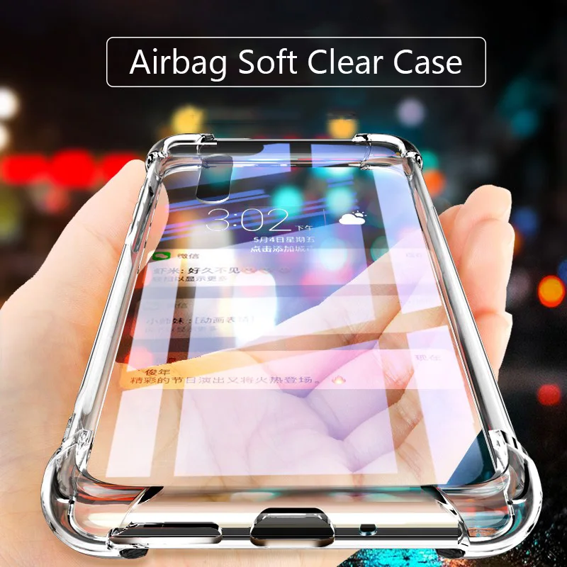 

Lainergie For Meizu 16S Case Airbag Super Protection Soft Clear Back Cover For Meizu 16 S Phone Cases 6.2"inch