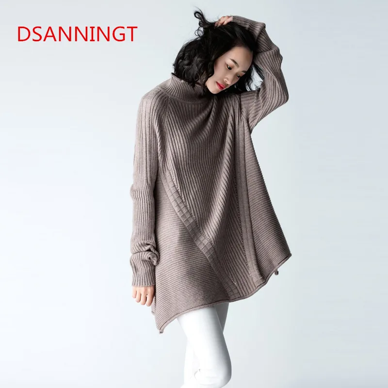 Autumn Winter New Cashmere Sweater Women's High-Necked striped Pullover Loose Thick Leisure Sweater Paragraph Knit Shirt Female
Autumn Winter New Cashmere Sweater Women's High-Necked striped Pullover Loose Thick Leisure Sweater Paragraph Knit Shirt Female