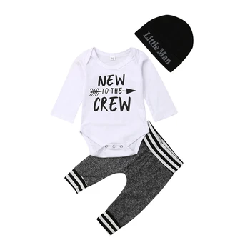 Infant Newborn Baby Boy Romper+Pants Outfit Clothes Bodysuit Summer Playsuit New Newborn Baby Boy Clothes Letter Bodysuit Pants
Infant Newborn Baby Boy Romper+Pants Outfit Clothes Bodysuit Summer Playsuit New Newborn Baby Boy Clothes Letter Bodysuit Pants