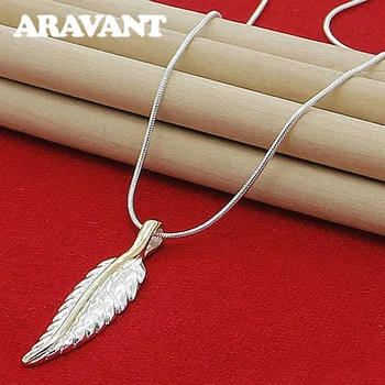 Bohemian Feather Snake Chains Necklace 925 Silver Pendant Necklaces For Women Fashion Jewelry
Bohemian Feather Snake Chains Necklace 925 Silver Pendant Necklaces For Women Fashion Jewelry