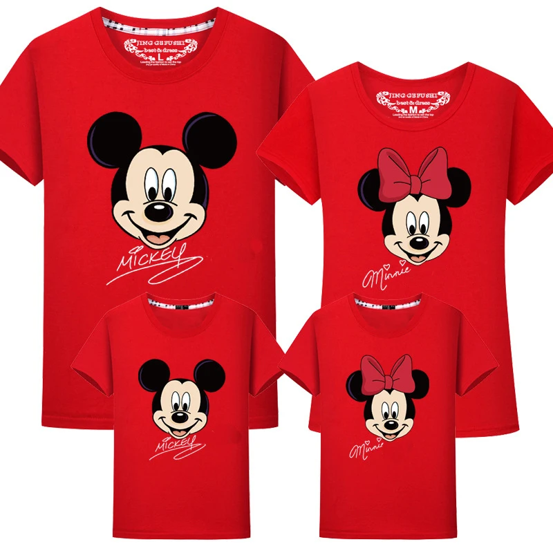 family matching clothes mommy and me tshirt Minnie Mickey Cartoon Short-sleeved Cotton Kids Girls Boys Clothing Children T-shirt
family matching clothes mommy and me tshirt Minnie Mickey Cartoon Short-sleeved Cotton Kids Girls Boys Clothing Children T-shirt