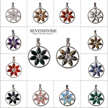 SEVENSTONE Charm Purple Reiki Natural Stone Flower Stainless Steel Hollow Pendant for Women Jewelry Necklace Pendants for Lovers
SEVENSTONE Charm Purple Reiki Natural Stone Flower Stainless Steel Hollow Pendant for Women Jewelry Necklace Pendants for Lovers