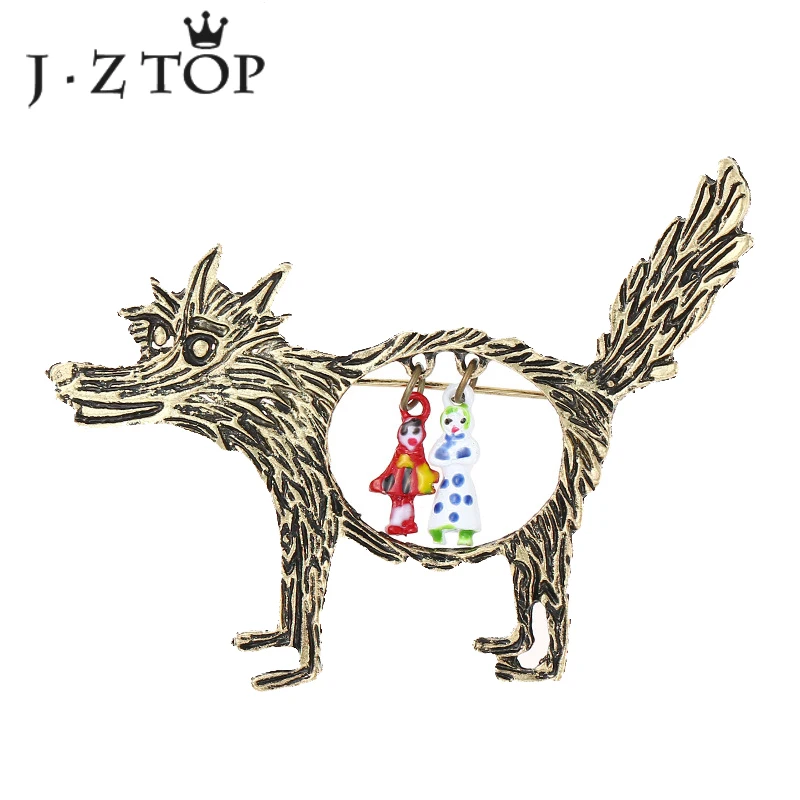 Jztop Vintage Gold Color Wolf Animal Pin Brooch For Woman Creative Doll Antique Metal Collar Lapel Pin Badge Jewelry Gifts
Jztop Vintage Gold Color Wolf Animal Pin Brooch For Woman Creative Doll Antique Metal Collar Lapel Pin Badge Jewelry Gifts