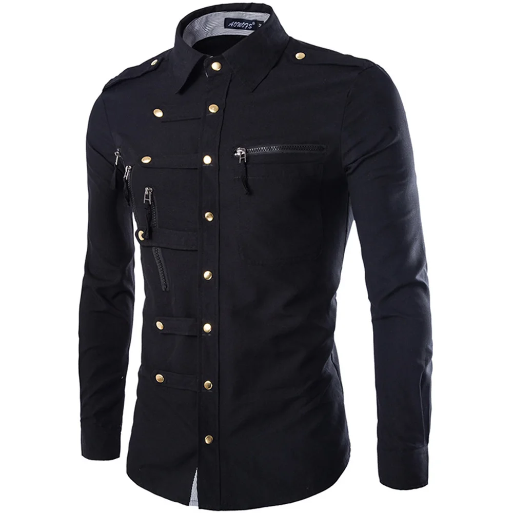 Casual Men Shirt Men Vintage Slim Shirt Long Sleeve Men Shirt New Designed Fashion Solid Military Style Male Tops Breathable D40
Casual Men Shirt Men Vintage Slim Shirt Long Sleeve Men Shirt New Designed Fashion Solid Military Style Male Tops Breathable D40