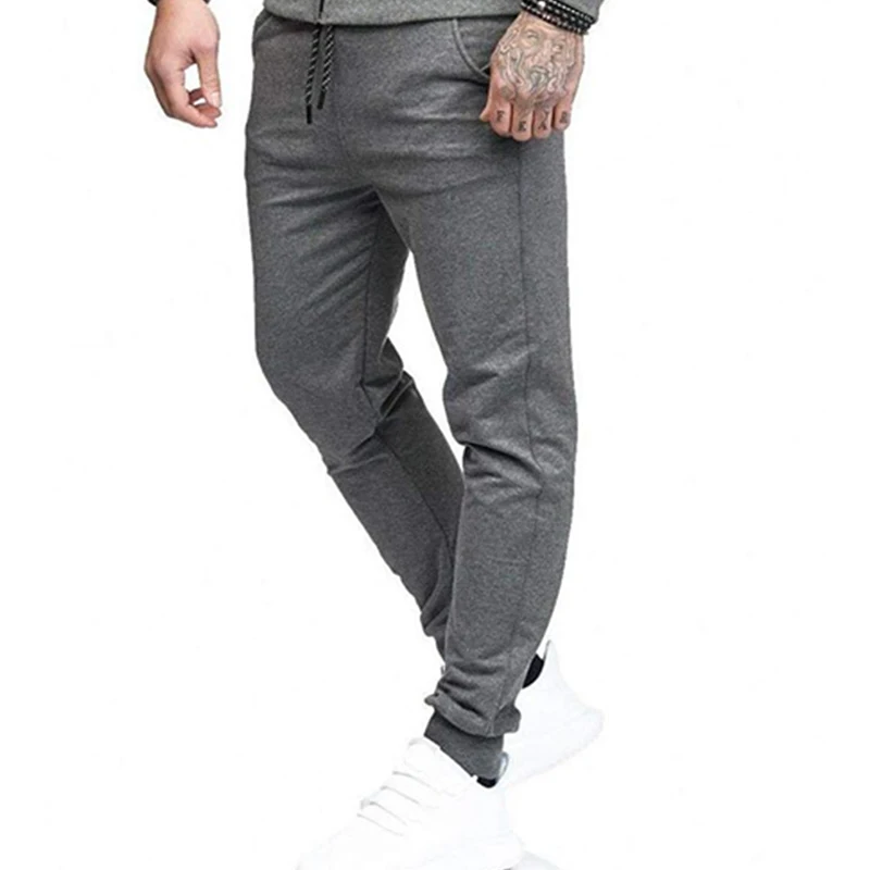 Newly Men Joggers Pants Athletic Sweatpants Gym Workout Slim Fit Tapered Fit DOD886