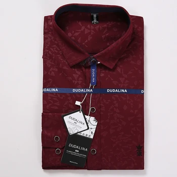 Dudalina Men Shirt Camisa Social Masculina Jacquard Embroidery Logo Long Sleeve Business Casual Shirts Men Famous Brand
Dudalina Men Shirt Camisa Social Masculina Jacquard Embroidery Logo Long Sleeve Business Casual Shirts Men Famous Brand