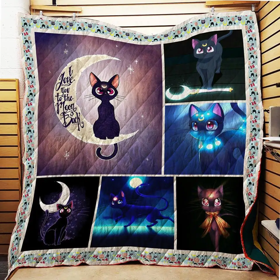 Anime Sailor Moon Luna Cat Quilt Blanket Mat 3D Printed Summer Quilt Bed Sofa Blanket Mat For Kids Washable
Anime Sailor Moon Luna Cat Quilt Blanket Mat 3D Printed Summer Quilt Bed Sofa Blanket Mat For Kids Washable