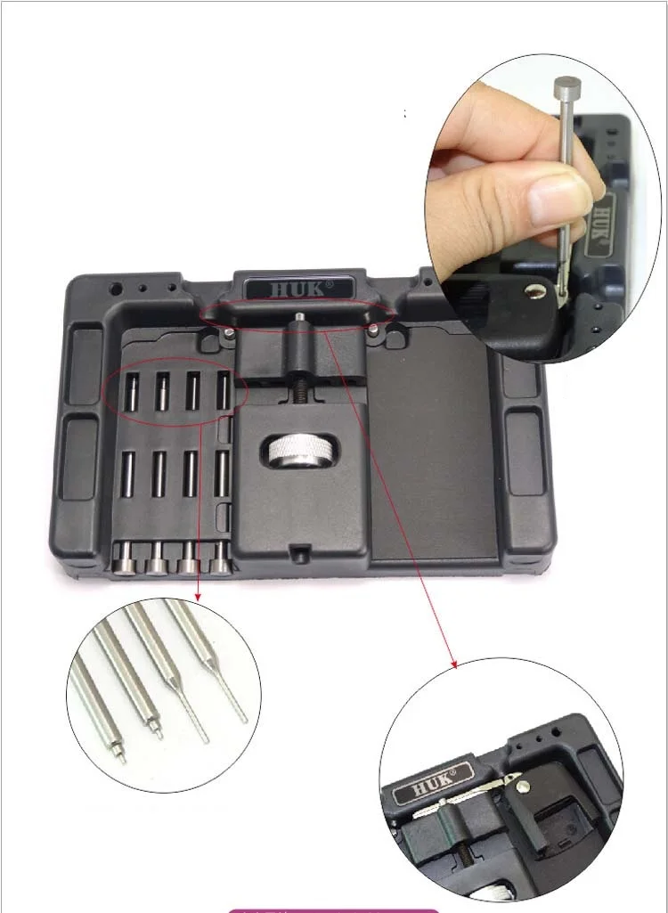 Original HUK Key Fixing Tool Flip Key Vice Of Flip-Key Pin Remover For Locksmith Tool With Four Pins Per One Set
Original HUK Key Fixing Tool Flip Key Vice Of Flip-Key Pin Remover For Locksmith Tool With Four Pins Per One Set