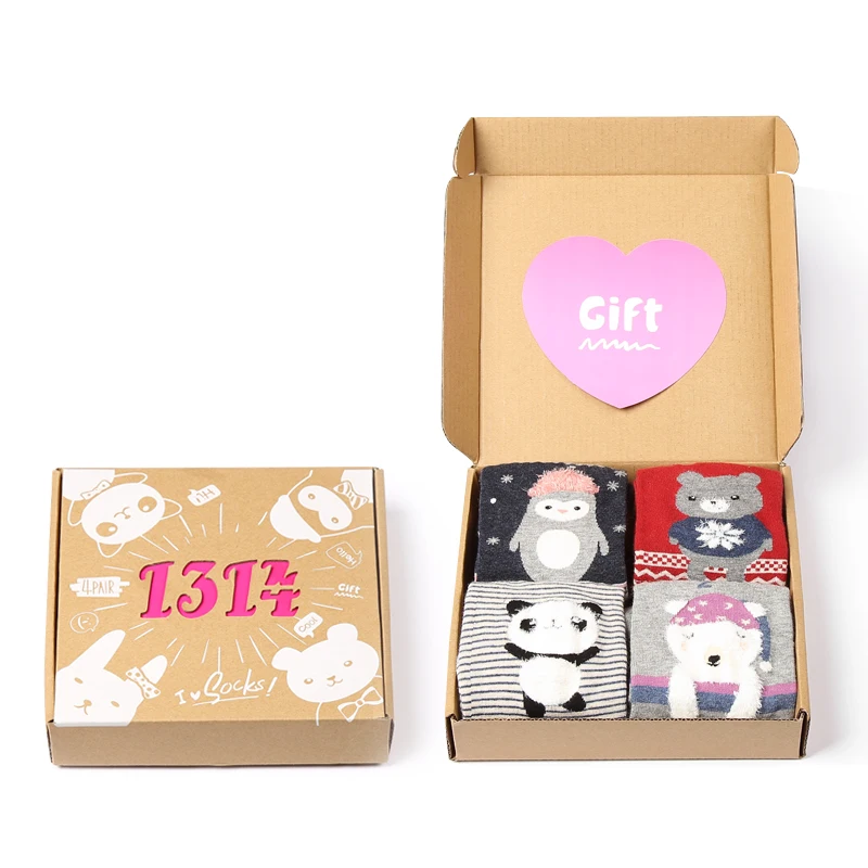 4 PCS / PACK 3 Styles Spring Cartoon Women 3D Colorful Animal Happy Hip Hop Cotton Socks For Woman
4 PCS / PACK 3 Styles Spring Cartoon Women 3D Colorful Animal Happy Hip Hop Cotton Socks For Woman