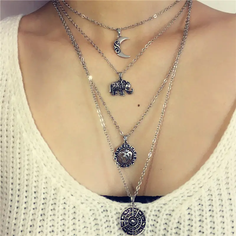 Femme Bohemian Necklace Women Hippie Boho Statement Multi layer Necklace Bib Necklaces & Pendants Bijoux Maxi Colar
Femme Bohemian Necklace Women Hippie Boho Statement Multi layer Necklace Bib Necklaces & Pendants Bijoux Maxi Colar