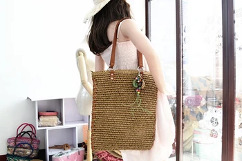 35x37CM 2016 New Women's Shoulder Straw Pack 2 Leaf String Of Beads Crochet Knitting Beach Bag A2390
35x37CM 2016 New Women's Shoulder Straw Pack 2 Leaf String Of Beads Crochet Knitting Beach Bag A2390