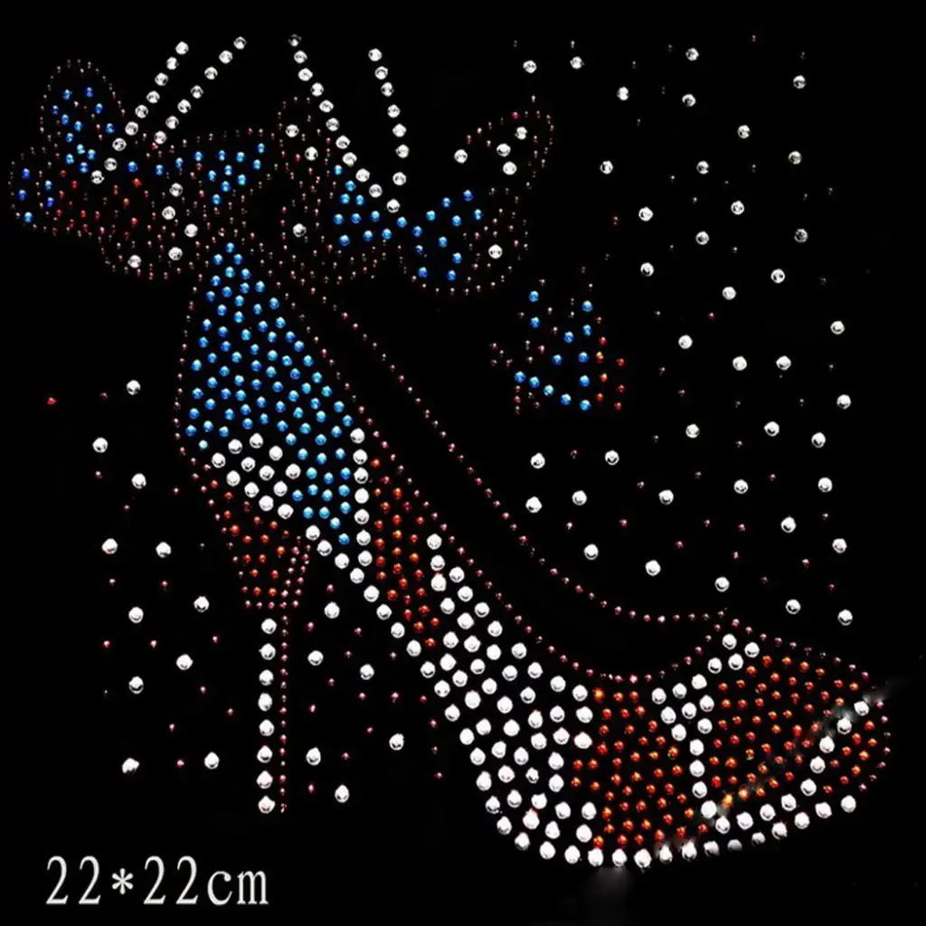 Fashion Hotfix Rhinestones,Heat Transfer Design Iron on Motifs,Rhinestone Applique Patch Sewing Accessories