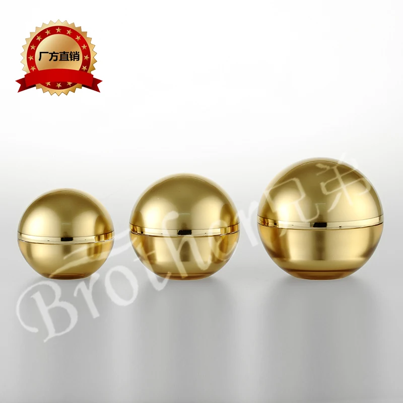 15g 30g 50g luxury empty sphere Acrylic cream container gold eye cream sample Cosmetic Jar bottle ,Cosmetics Packaging pot tin
15g 30g 50g luxury empty sphere Acrylic cream container gold eye cream sample Cosmetic Jar bottle ,Cosmetics Packaging pot tin