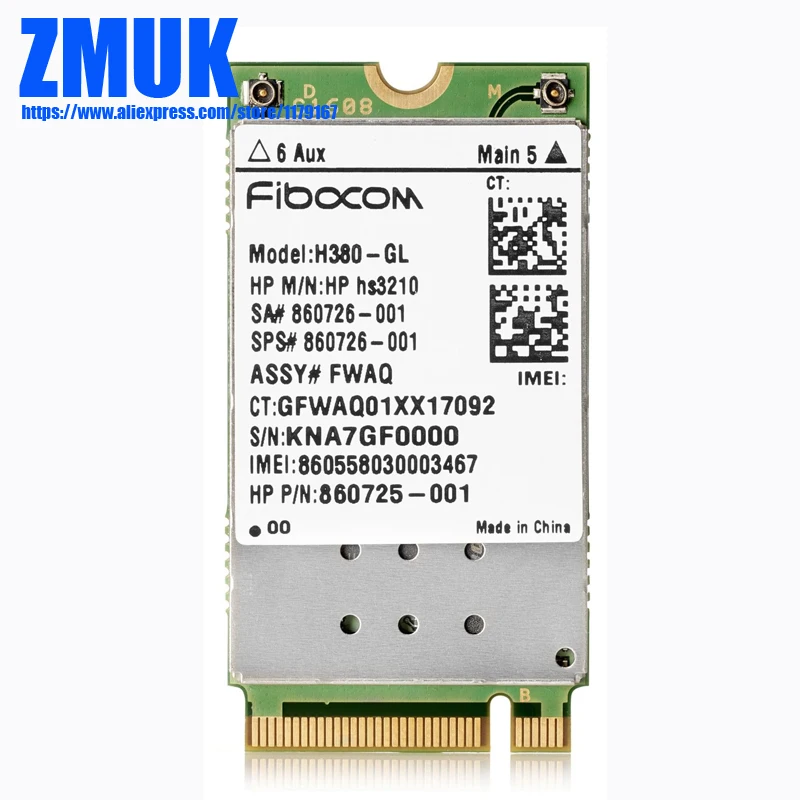 Hs3210 WW HSPA + модуль WWAN для HP EB725G4 EB820G4 EB840G4 EliteBook 725 755 820 840 850 G4 Series,P/N 860725-001 860726-001
Hs3210 WW HSPA + модуль WWAN для HP EB725G4 EB820G4 EB840G4 EliteBook 725 755 820 840 850 G4 Series,P/N 860725-001 860726-001