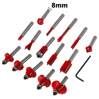 Carpenter Carving Slice Tools Wood Cutter Machine 15pcs/set 8mm Diam Moulding Cutter Milling Cutter Hard Alloy Handle
Carpenter Carving Slice Tools Wood Cutter Machine 15pcs/set 8mm Diam Moulding Cutter Milling Cutter Hard Alloy Handle