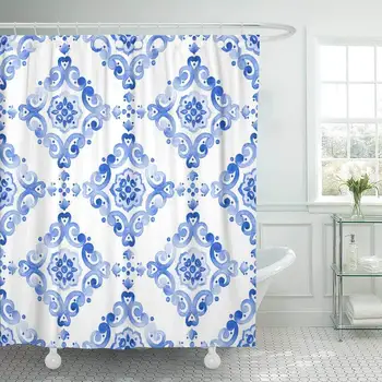 Shower Curtain with Hooks Navy Old Delft Blue Watercolor Vintage Filigree Cobalt Tableware Dutch Motives Boho
Shower Curtain with Hooks Navy Old Delft Blue Watercolor Vintage Filigree Cobalt Tableware Dutch Motives Boho