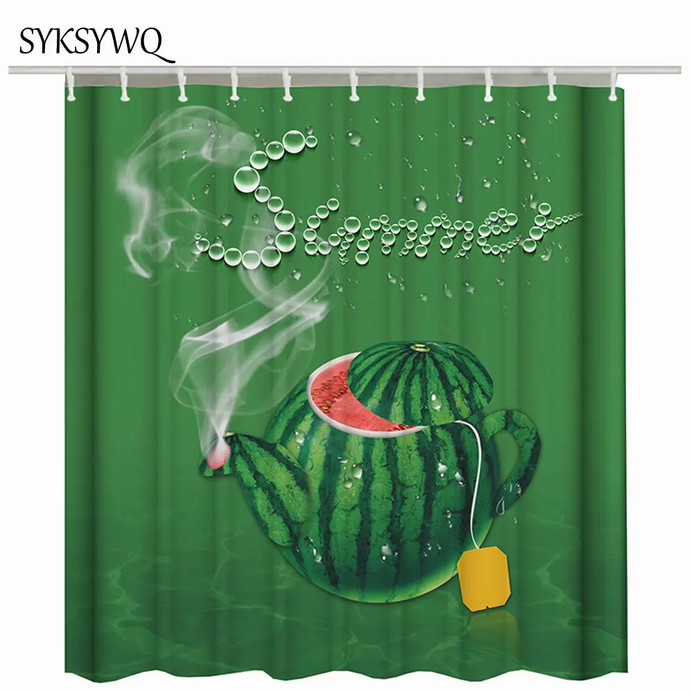 2019 New Arrival Summer Shower Curtain Green Watermelon Bathroom Curtain Fruit Teapot Green Curtain For The Bathroom Fabric
2019 New Arrival Summer Shower Curtain Green Watermelon Bathroom Curtain Fruit Teapot Green Curtain For The Bathroom Fabric