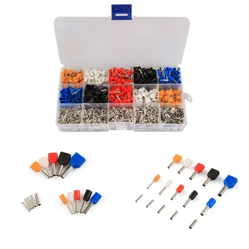 2340Pcs Mixed 15 Models Dual Ferrule Kit Electrical Crimping Wire Connectors Cord Wire End Crimp Terminal Assorted Kit
2340Pcs Mixed 15 Models Dual Ferrule Kit Electrical Crimping Wire Connectors Cord Wire End Crimp Terminal Assorted Kit