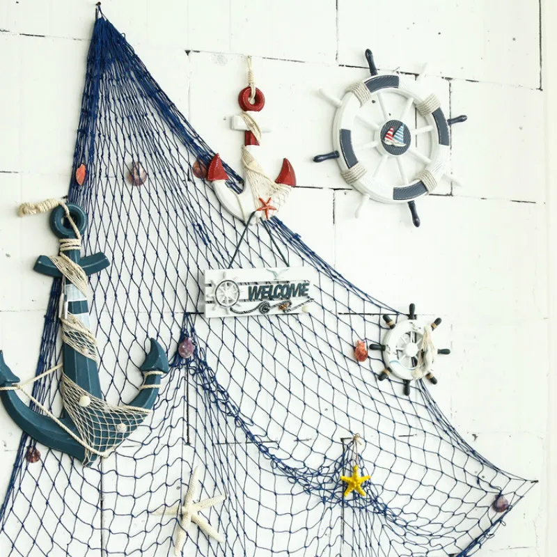Mediterranean decorative fishing net shell floating Decor Sea Decoration Hand-woven Float Wall Decoration Marine Style
Mediterranean decorative fishing net shell floating Decor Sea Decoration Hand-woven Float Wall Decoration Marine Style