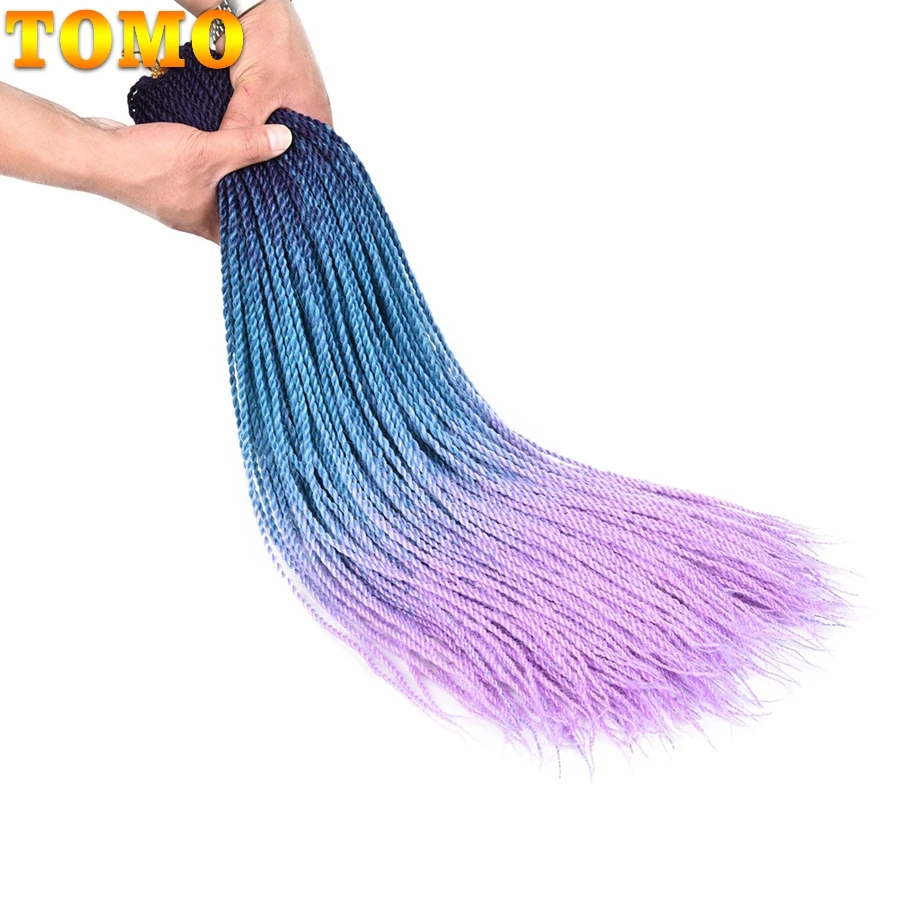 TOMO 24Inch Ombre Senegalese Twist Hair Crochet braids 30Strands Synthetic Colored Braiding Hair For Women
TOMO 24Inch Ombre Senegalese Twist Hair Crochet braids 30Strands Synthetic Colored Braiding Hair For Women