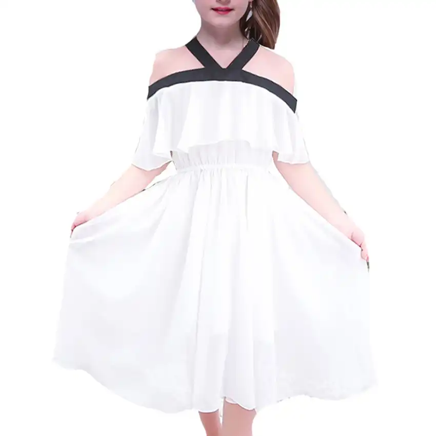 shoulderless summer dress