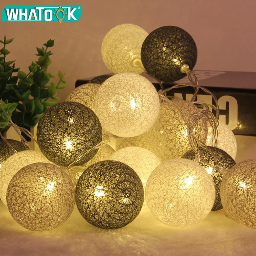 3M Christmas Lights Outdoor Indoor Led Lamp Cotton Ball String Lights Battery Party Wedding Home Decoration Christmas Decor 2018
3M Christmas Lights Outdoor Indoor Led Lamp Cotton Ball String Lights Battery Party Wedding Home Decoration Christmas Decor 2018