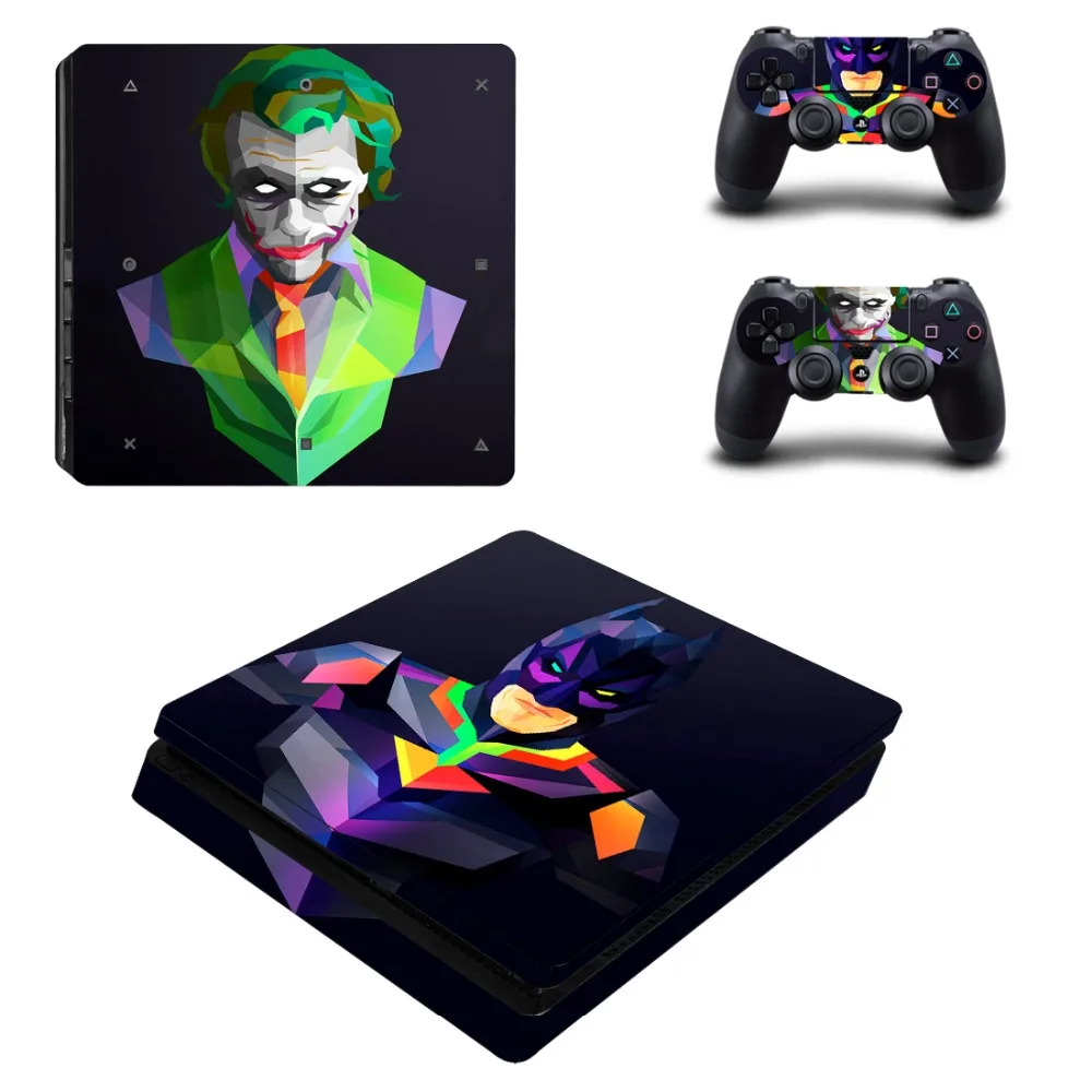 DC Бэтмен и Джокер PS4 тонкий стикер кожи виниловая наклейка для Playstation 4 консоль 2