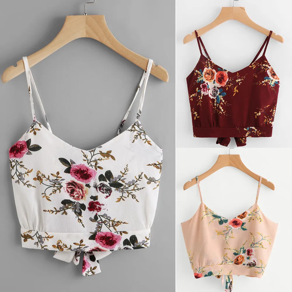 Fashion Women's Camisole Polyester Casual Bow Summer Flower Print Broadcloth V-Neck Tank Top Sleeveless Camisolas peonza
Fashion Women's Camisole Polyester Casual Bow Summer Flower Print Broadcloth V-Neck Tank Top Sleeveless Camisolas peonza