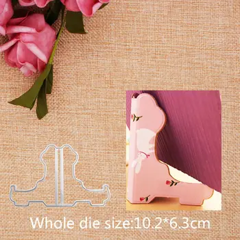 Metal Cutting Dies Card Photo Frame Display Stand Build Up Scrapbook Paper Craft Home Decorative Knife Mold Art 10.2*6.3CM
Metal Cutting Dies Card Photo Frame Display Stand Build Up Scrapbook Paper Craft Home Decorative Knife Mold Art 10.2*6.3CM